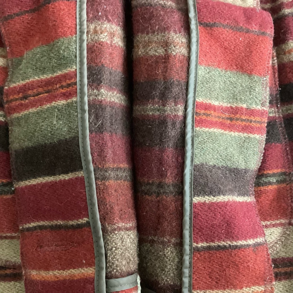 Eddie Bauer Wool Blanket Vest Striped USA Sm - Picture 9 of 9